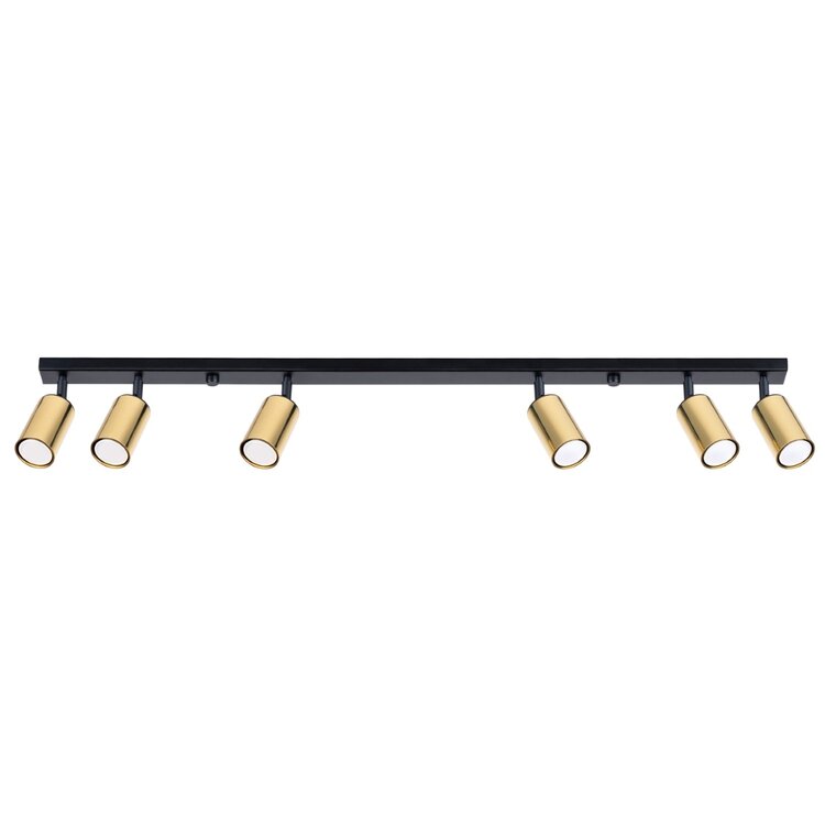 Sollux Lighting Plafond WINX 6L schwarz/gold