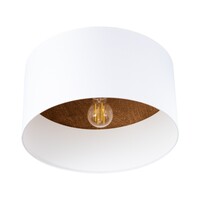 Plafond TELESTO Weiß/Dunkelbraun