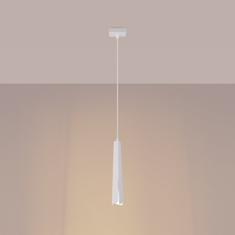 Sollux Lighting Pendant lamp PRYSM 1 white