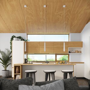 Sollux Lighting Pendant lamp PRYSM 1 white