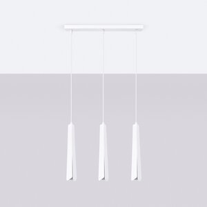 Sollux Lighting Hanglamp PRYSM 3L wit