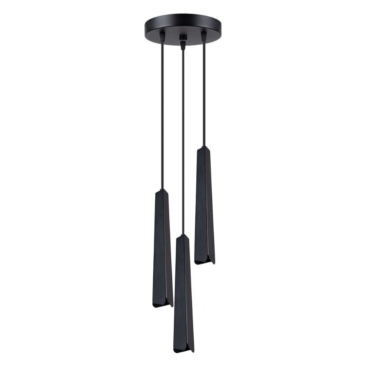 Sollux Lighting Pendant lamp PRYSM 3P black