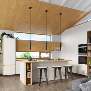 Sollux Lighting Hanglamp PRYSM 3P zwart