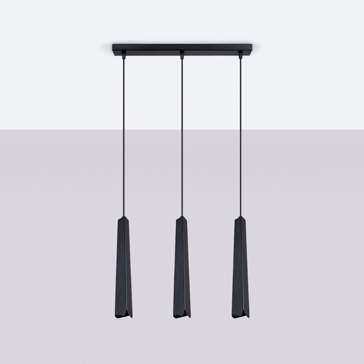 Sollux Lighting Pendant lamp PRYSM 3L black