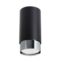 Plafondlamp NERO 12,5 zwart/chroom