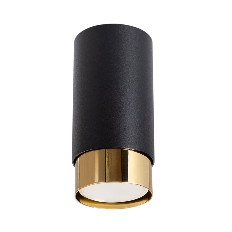 Sollux Lighting Plafondlamp NERO 12,5 zwart/goud