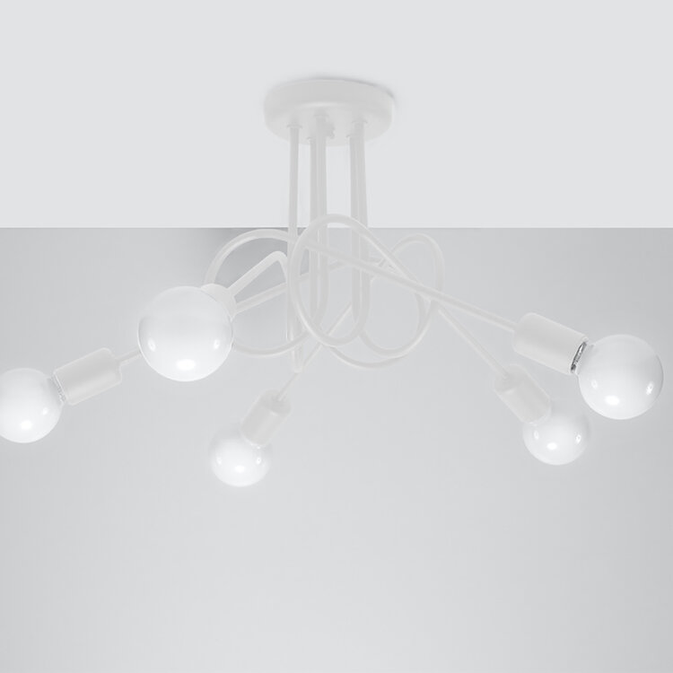 Sollux Lighting Chandelier LOOP 5 white