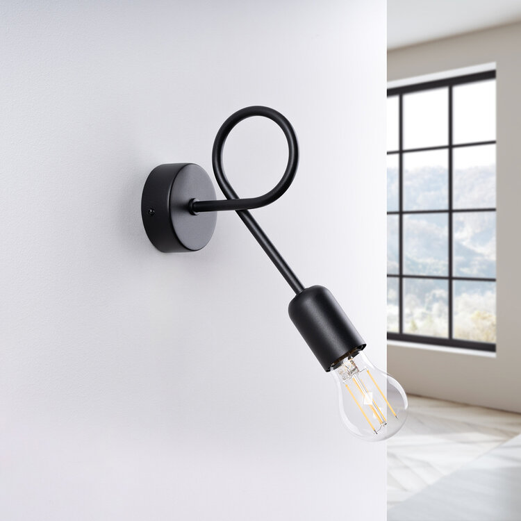 Sollux Lighting Wall lamp LOOP black