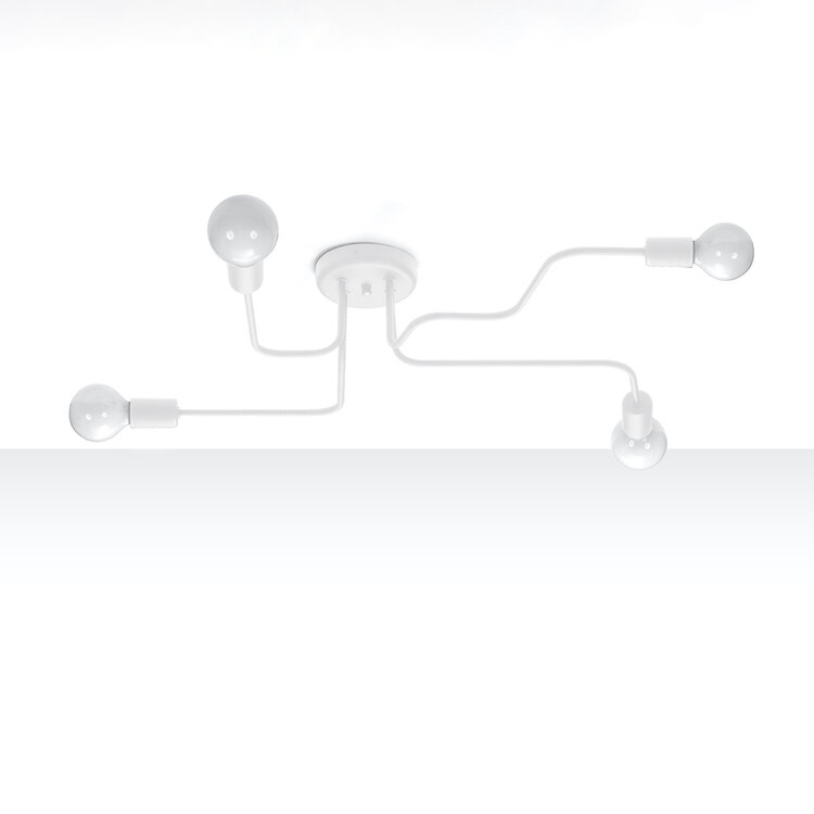 Sollux Lighting Kronleuchter VECTOR 4 weiß