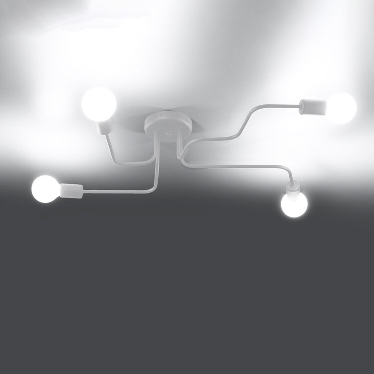 Sollux Lighting Kronleuchter VECTOR 4 weiß