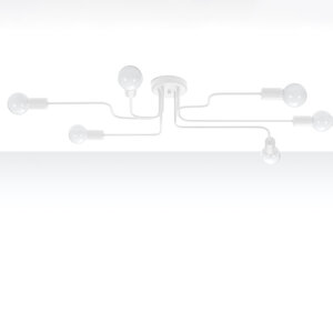 Sollux Lighting Kronleuchter VECTOR 6 weiß