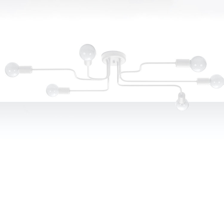 Sollux Lighting Kronleuchter VECTOR 6 weiß