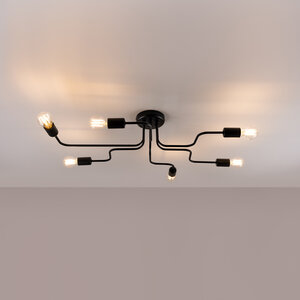 Sollux Lighting Chandelier VECTOR 6 black