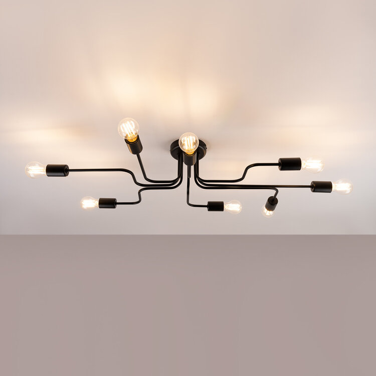 Sollux Lighting Chandelier VECTOR 8 black