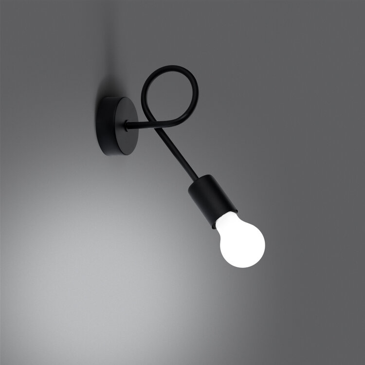 Sollux Lighting Wandlamp LEVAR zwart