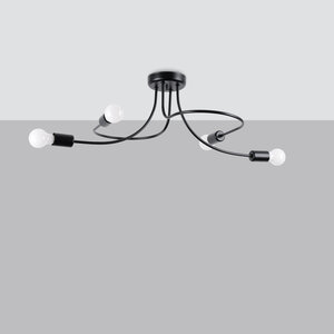 Sollux Lighting Chandelier LEVAR 4 black