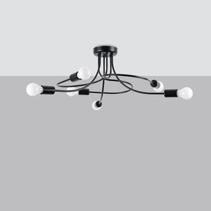 Sollux Lighting Chandelier LEVAR 6 black