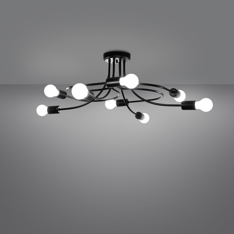 Sollux Lighting Chandelier LEVAR 8 black