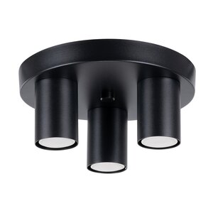 Sollux Lighting Ceiling lamp LAGOS 3P black