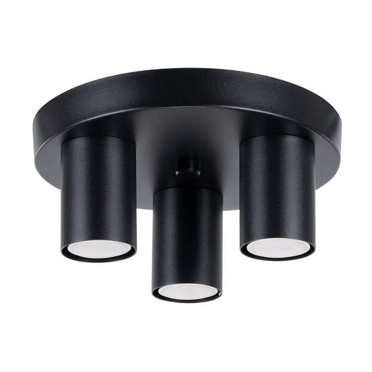 Sollux Lighting Plafond  LAGOS 3P Schwarz