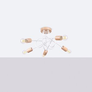 Sollux Lighting Chandelier EMBER 5 white