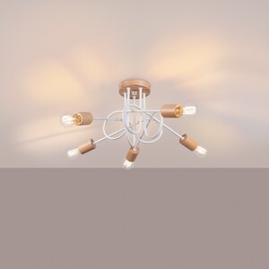 Sollux Lighting Chandelier EMBER 5 white