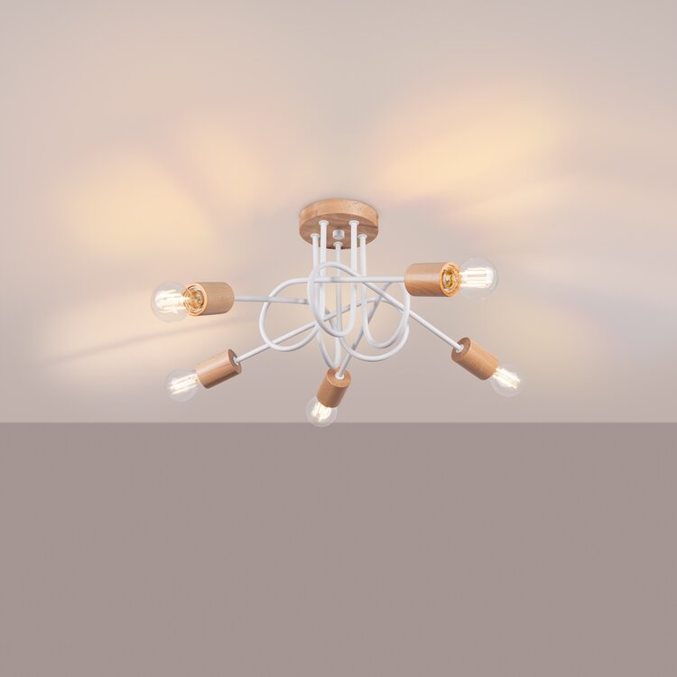 Sollux Lighting Chandelier EMBER 5 white