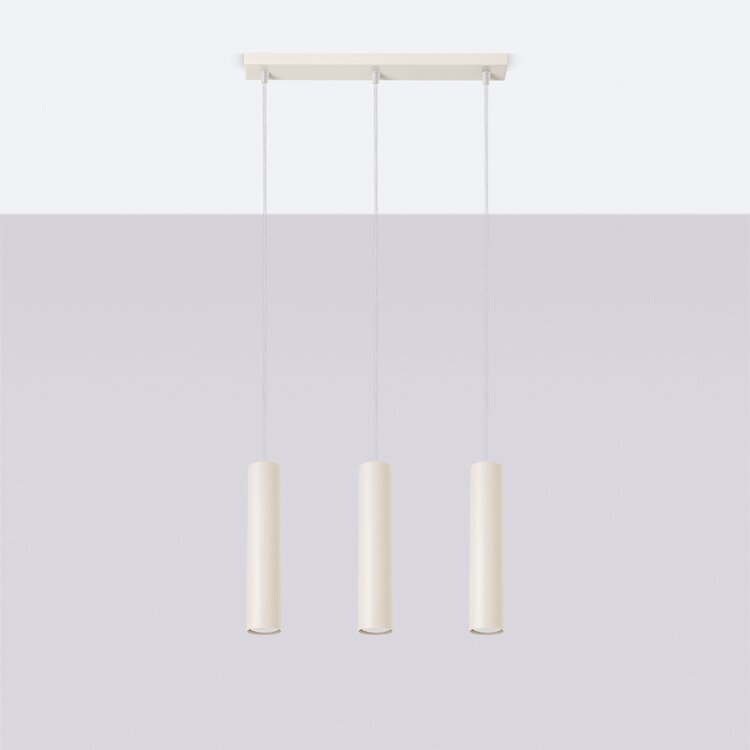 Sollux Lighting Pendelleuchte LAGOS 3L beige