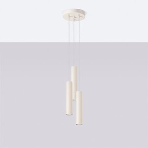 Sollux Lighting Pendant lamp LAGOS 3P beige