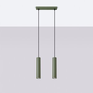 Sollux Lighting Hanglamp LAGOS 2 olijfgroen