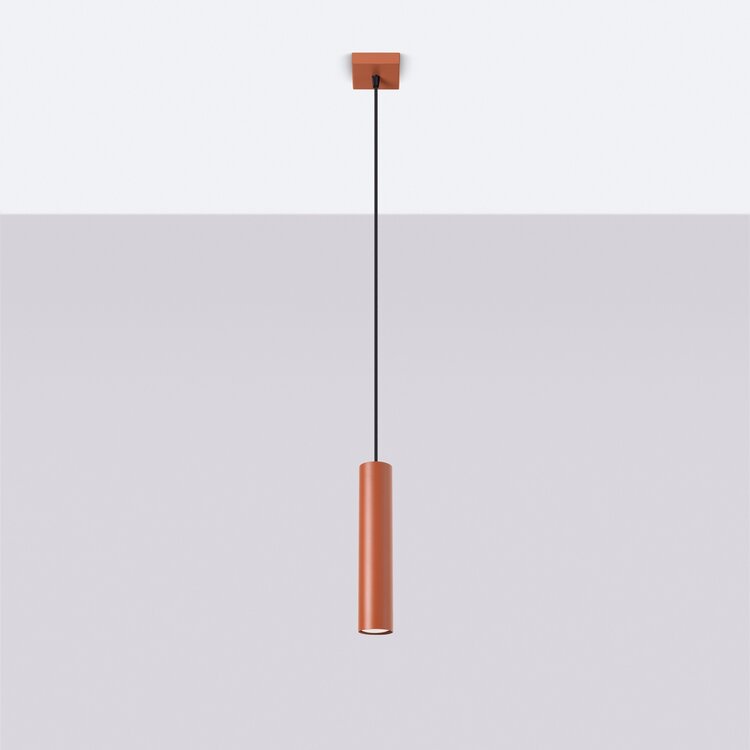 Sollux Lighting Pendant lamp LAGOS 1 red ochre