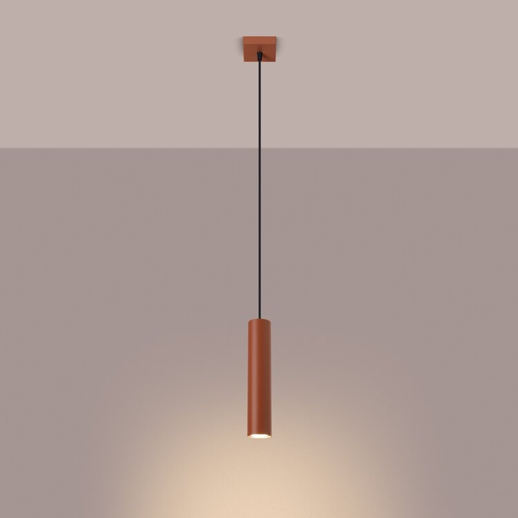 Sollux Lighting Pendant lamp LAGOS 1 red ochre