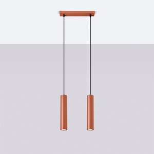 Sollux Lighting Pendelleuchte LAGOS 2 roter Ocker