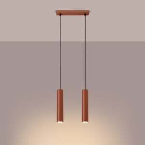 Sollux Lighting Pendant lamp LAGOS 2 red ochre