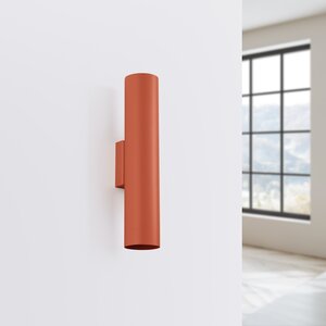 Sollux Lighting Wandlamp LAGOS 2 rood oker