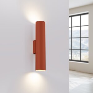 Sollux Lighting Wandlamp LAGOS 2 rood oker