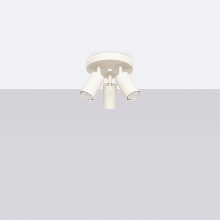 Sollux Lighting Plafondlamp RING 3P beige