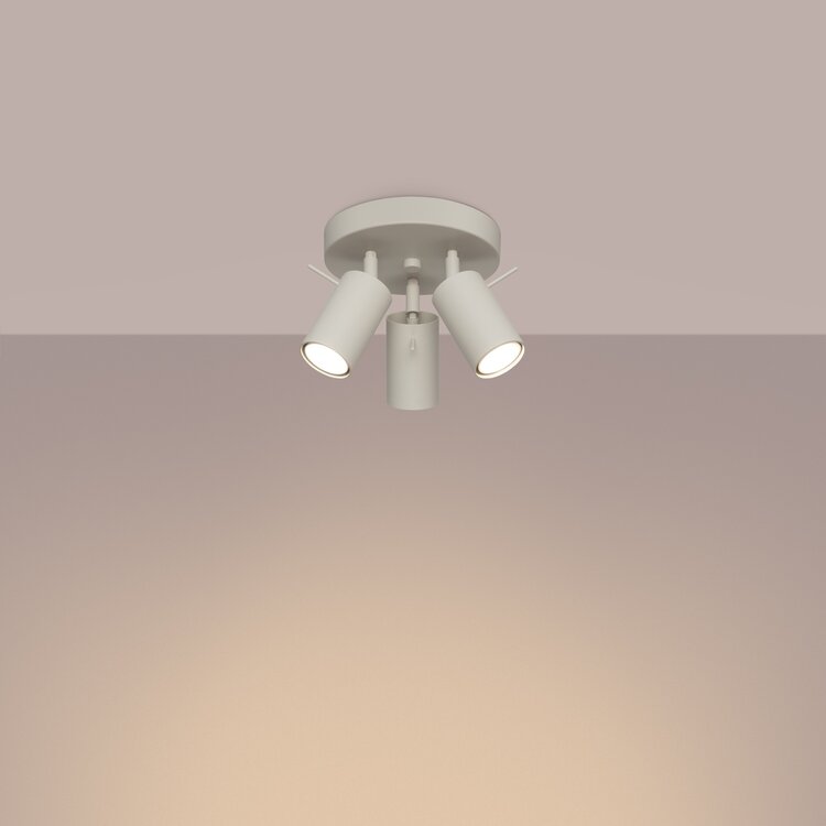 Sollux Lighting Ceiling lamp RING 3P beige