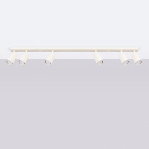 Sollux Lighting Ceiling lamp RING 6L beige