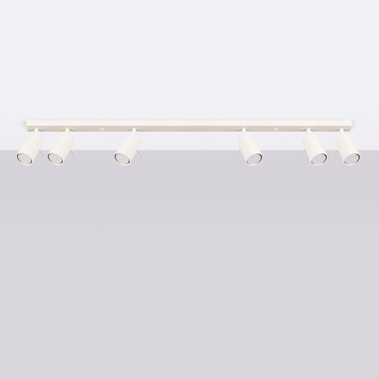 Sollux Lighting Ceiling lamp RING 6L beige