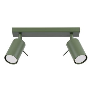 Sollux Lighting Ceiling lamp RING 2 olive green