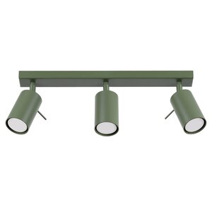 Sollux Lighting Ceiling lamp RING 3L olive green