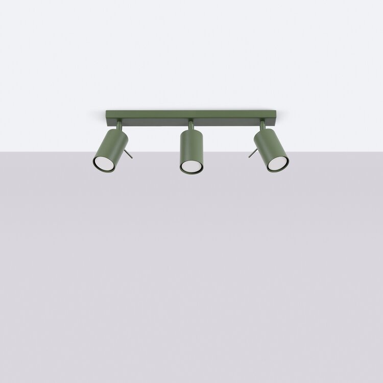 Sollux Lighting Plafond RING 3L olivgrün