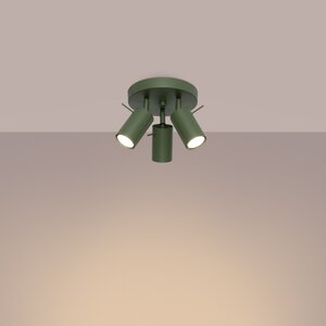 Sollux Lighting Plafond RING 3P olivgrün
