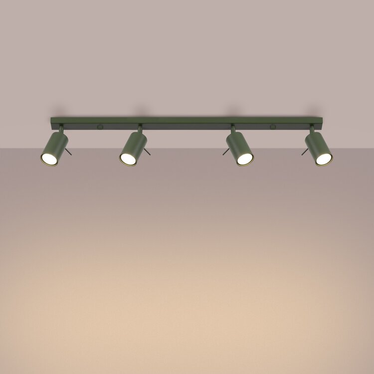 Sollux Lighting Plafond RING 4L olivgrün