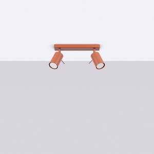 Sollux Lighting Ceiling lamp RING 2 red ochra