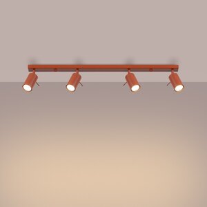 Sollux Lighting Plafond RING 4L roter Ocker
