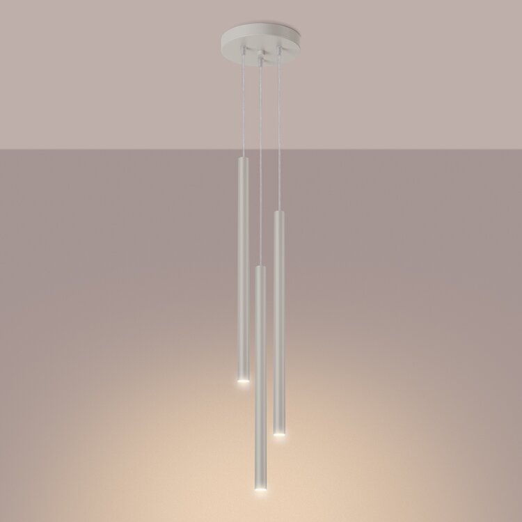 Sollux Lighting Pendant lamp PASTELO 3P beige
