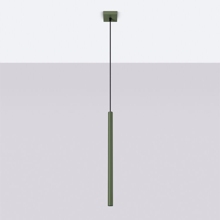 Sollux Lighting Pendant lamp PASTELO 1 olive green