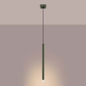 Sollux Lighting Hanglamp PASTELO 1 olijfgroen